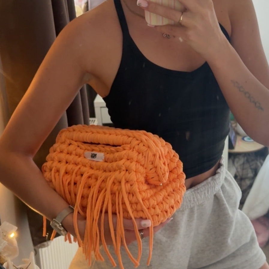 Apricot Clutch Bag