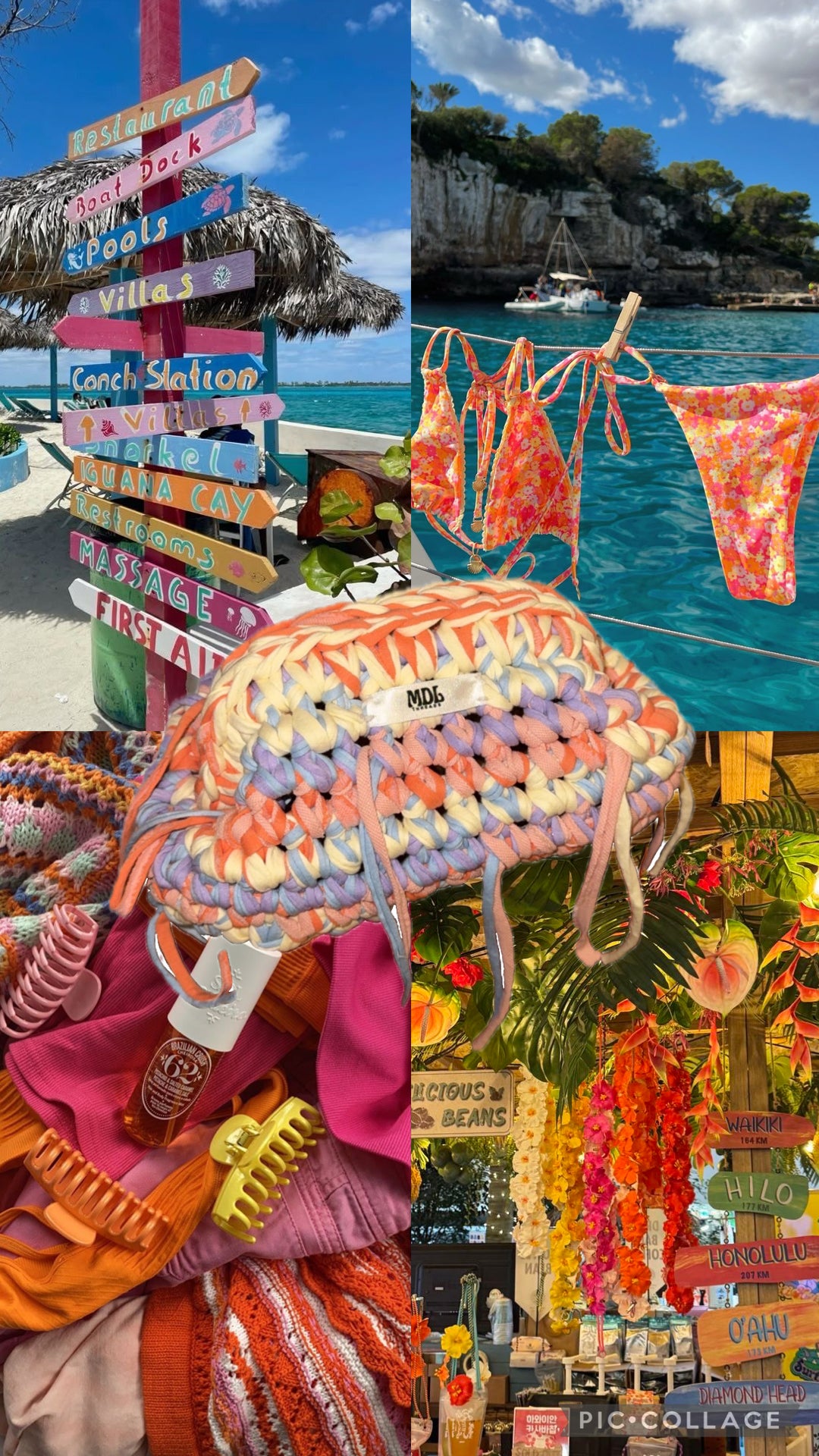 Tropics Mini Clutch Bag