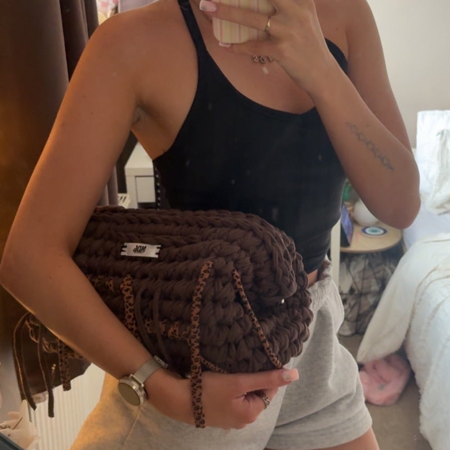 Chocolate XL Clutch Bag