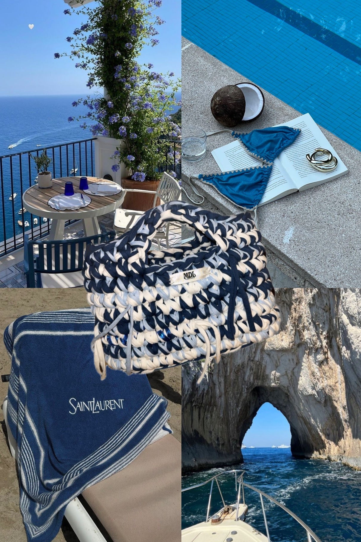 Ocean Waves Mini Bag